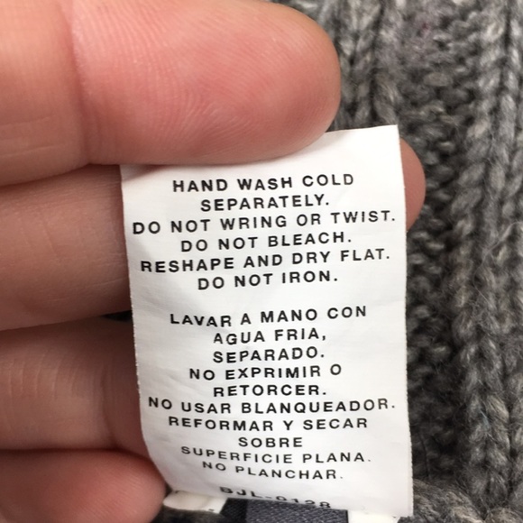 Jeans By Buffalo Gray Tan Knit Cardigan Sweater Womens Small Open Front Acrylic - Picture 7 of 10